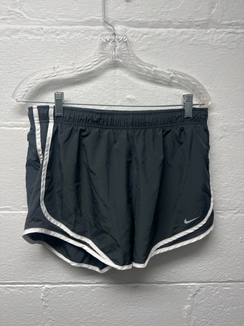 Nike Black Running Shorts with White Trim